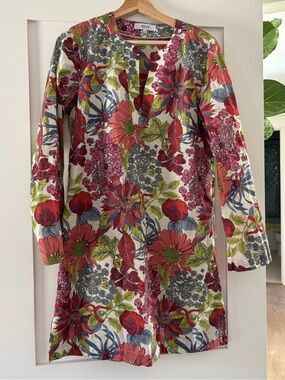 Snapdragon floral tunic shift dress, S/M